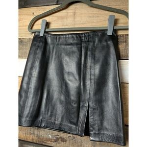 BCBG leather skirt